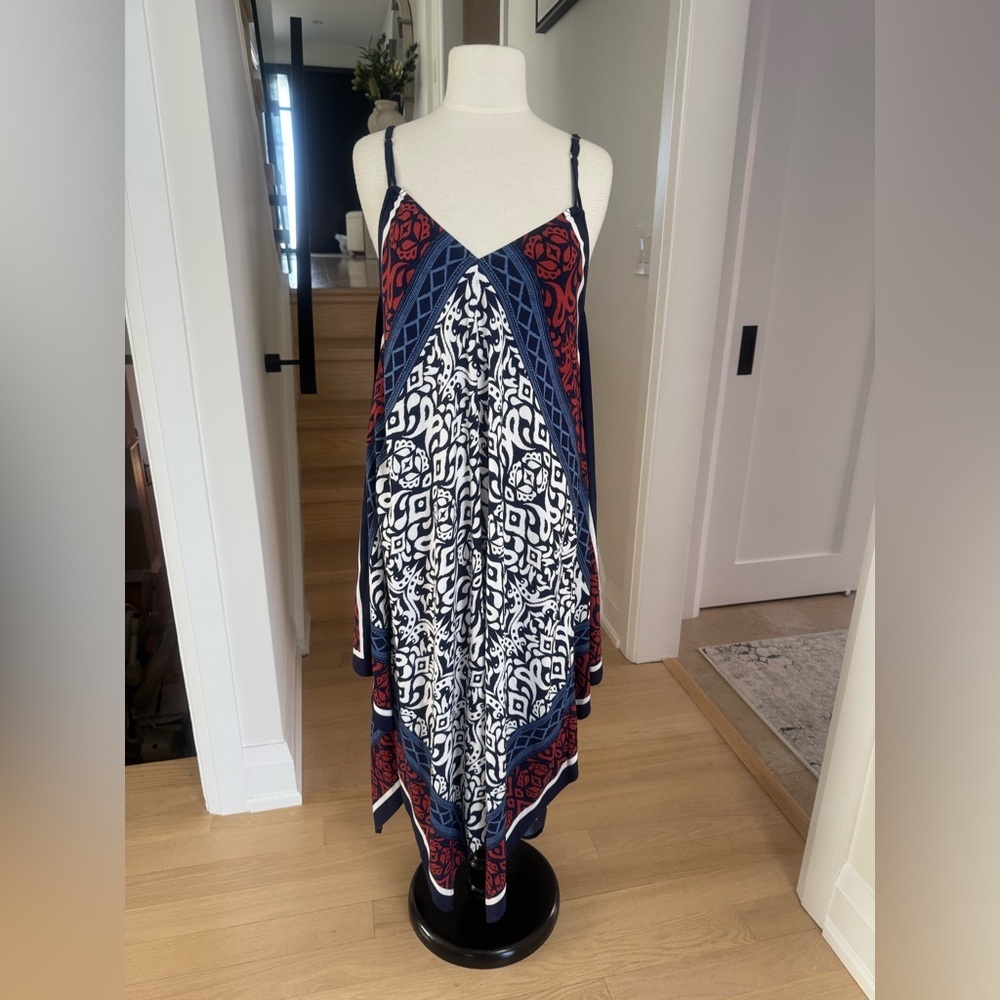 NWOT Tommy Bahama Ikat Diamonds Engineered Scarf Dress Swim Cover Up S/M - Picture 2 of 5